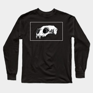 Cute Cat Skull Long Sleeve T-Shirt